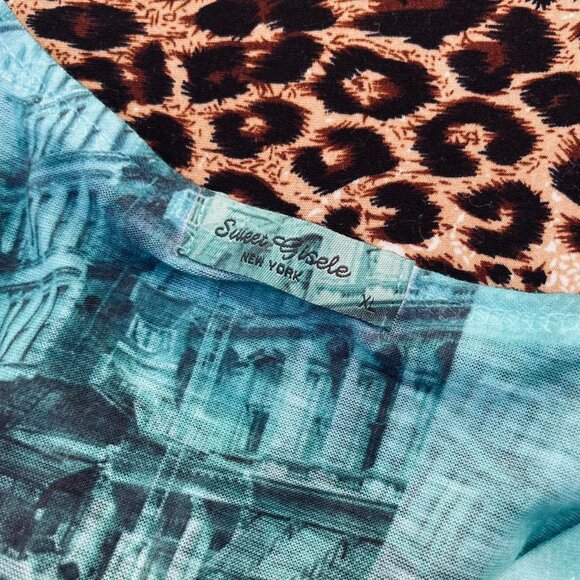 ☆ deadstock all over print abstract top ★ - Picture 7 of 7